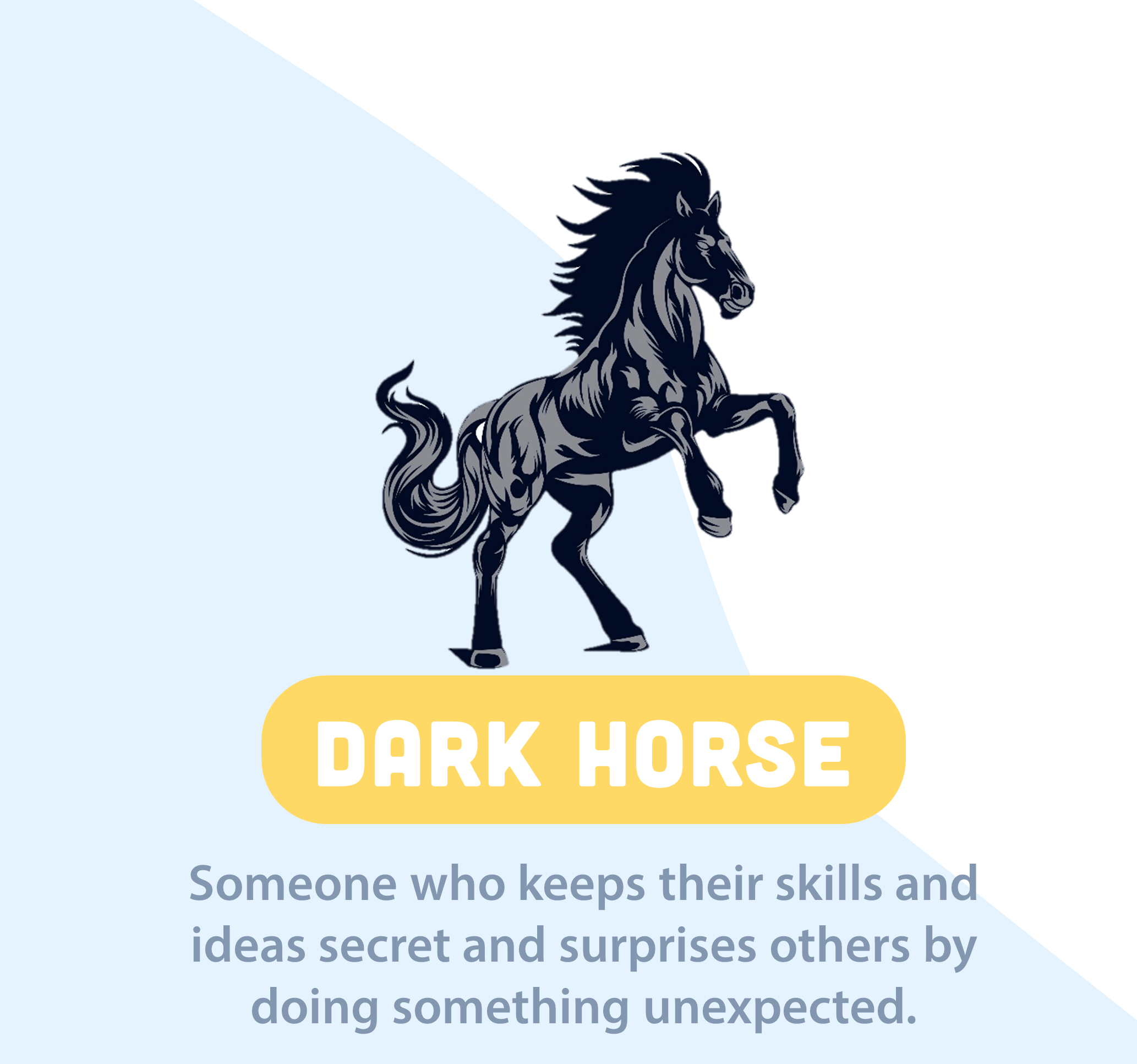 dark horse of the show meaning in hindi